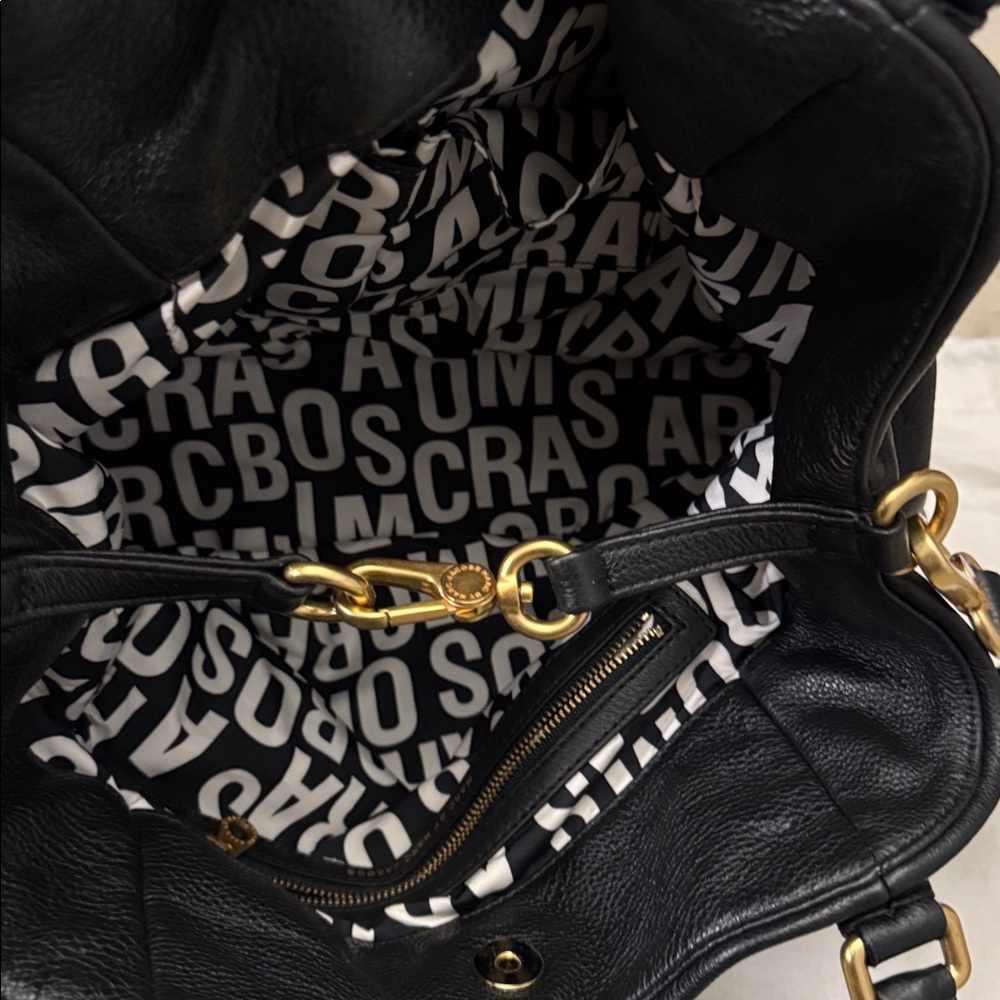 Marc by Marc Jacobs pebbled calfskin classic Q Francesca tote black - Picture 5 of 5